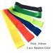 Prettyui Resistance Bands Rubber Loops Latex Yoga Strength Training Bands Fitness Gym Workout Equipment Color Random