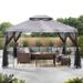 Mainstays Easy-Assembly 10 x 12 Foot Outdoor Soft Top Gazebo - Gray
