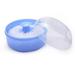 Reed Baby Soft Face Body Cosmetic Powder Puff Sponge Box Case Container