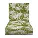 RSH DÃ©cor Indoor Outdoor Foam Deep Seating Cushion Set 24 x 24 x 5 Seat and 24 x 21 x 3 Back Cabrillo Tropic Green