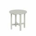 WestinTrends Outdoor Side Table All Weather Poly Lumber Adirondack Small Patio Table Round End Table for Pool Balcony Deck Porch Lawn Backyard Sand