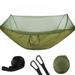 Portable Easy Assembly Parachute Fabric Portable Nylon Camping Hammock with Mosquito/Bug Net Sun Shade Cloth For Backpacking Camping Travel Hammocks