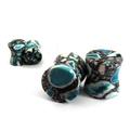 Abstract Stone Blue and Grey Organic Double-Sided Flare Gauges/Plugs 7/16 (11mm) 2 Pieces (1 Pair) (A/3/2/A6)