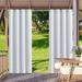 SHANNA Indoor/Outdoor Curtains - Grommet Top Waterproof Windproof Privacy Blackout Drapes for Garden Porch Gazebo Patio White 52*94 in 1 Panel