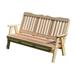 Creekvine Designs WF4SEB-2CVD 4 ft. Red Cedar Savannah English Garden Bench