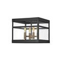 Hinkley Lighting - Porter - 4 Light Medium Outdoor Flush Mount in Transitional