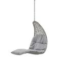 Swing Lounge Chair Grey Gray Modern Contemporary Urban Design Outdoor Patio Balcony Cafe Bistro Garden Furniture Hotel Hospitality