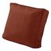 Classic Accessories Montlake FadeSafe 4 x 21 Heather Henna Red Square Lounge Chair Outdoor Seating Cushion with Zipper