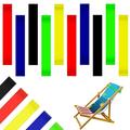 Toorise 10pcs Elastic Beach Chair Bands for Towel 5 Colors Durable Silicone Beach Lounge Chair Towel Clip Reusable Beach Towel Holder Clamps Beach Accessories for Pool Summer Vacation