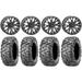 System 3 SB-4 Black (4+3) 14 Wheels 26 BigHorn 2.0 Tires Kawasaki Teryx Mule