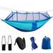Ultra Light Nylon Double Hammock Double Camping Hammock with Bug Net For Outdoor Hiking Camping Travel (4.6 * 8.5 ft)