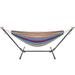 Double Hammock with Stand Thickness Steel Hammock Outdoor Freestanding Hammock with Carry Case Patio Hammock