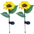 Solar Light Garden Sunflower Solar Lights Led Outdoor Lights Path Light Decoration Garden Solar Light For Patio Lawn Garden Backyards