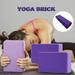 Happy Date Yoga Blocks High Density EVA Foam Blocks to Support and Deepen Poses Improve Strength and Aid Balance and Flexibility - Lightweight Odor Resistant