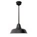 Cocoweb 16 Goodyear LED Pendant Light in Black with Mahogany Bronze Downrod