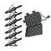 AMEYXGS 6pcs Atainless Steel Arrow Thread Interface 100 grain Pointed 3-blade Outdoor Archery Practice Arrow Accessories with Storage Box
