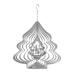 Vikakiooze 2023 3D Christmas Tree Wind Chimes 3D Wind Turning Wind Chimes Rural Indoor Garden Decoration Stainless Steel Christmas Tree Rotating Ornaments