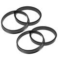 Unique Bargains 4pcs Plastic 71.5mm to 66.1mm Car Hub Centric Rings Wheel Bore Center Spacer Black