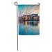 KDAGR Picturesque Spring Sunset in The Zakynthos City Great Evening View Garden Flag Decorative Flag House Banner 12x18 inch