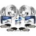 Detroit Axle - 10pc Brake Kit for 07-08 Infiniti G35 08-13 G37 12.99 Front and Rear Disc Brake Rotors Ceramic Brake Pads 2007 2008 2009 2010 2011 2012 2013 Replacement