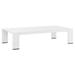 Modway Tahoe Modern Powder-Coated Aluminum Outdoor Patio Coffee Table in White