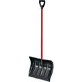 Klondike 1574600 Snow Shovel With Wide D-Grip 16 in W x 14 in L HDPE D-Handle Steel