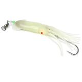 Dr.Fish Saltwater Fishing Lure Trolling Squid Offshore Teaser Bait 6 Built-in LED Light Mahi Sails Tuna Wahoo Marlin White