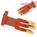 Spptty Outdoor Three Finger Guard Glove Traditional Recurved Bow Shooting Archery Protective Gear Three Finger Archery Glove Finger Guard