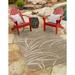 Unique Loom Outdoor Botanical Collection Area Rug - Orlando (6 1 x 9 Rectangle Beige/Cream)