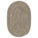 Colonial Mills 2 x 9 Storm Gray All Purpose Handcrafted Reversible Oval Outdoor Area Throw Rug