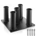 Philosophy Gym Vertical Barbell Holder - Classic 5 Bar Storage Stand for 2 Olympic Bars