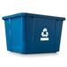 Gracious Living Medium Curbside Blue Box 17 Gal Home Recycling Bin(12 Pack)