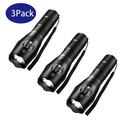 3 Pack Tactical Flashlight Torch Military Grade 5 Modes XML T6 3000 Lumens Tactical Led Waterproof Handheld Flashlight for Camping Biking Hiking Outdoor Home Emergency
