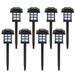 [US IN STOCK] 8pcs White LED Solar Lantern Torch Light Garden Landscape Lighting