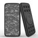 INFUZE Qi Wireless Portable Charger for REVVL V+ 5G External Battery (12000 mAh 18W Power Delivery USB-C/USB-A Quick Charge 3.0 Ports Suction Cups) with Touchless Tool - Digital Pixel Army Camo
