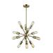 Elk Home 16-Inch Wide Delphine Chandelier Contemporary Satin Brass