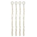 Lohuatrd 4Pcs Plant Hanger Extender Waterproof Strong Bearing Capacity Space-saving Macrame Handmade Potted Plant Lanyard for Yard