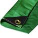 12 x 30 12 mil Green Tarp Extra Heavy Duty 3 Ply Reinforced Canopy 6 oz (Finished Size 11 .6 x 29 .6)