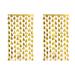 2 pcs Christmas Tree Foil Tassels Curtains for Birthday Christmas Party Decor