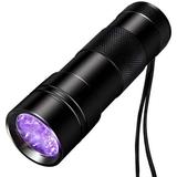 UV Flashlight Black Light Flashlight 12 LED 395 nm Ultraviolet Blacklight Flashlight Detector for Dog Urine Pet Stains.