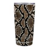 Skin Decal For Ozark Trail 20 Oz Rambler Tumbler / Snakeskin Rattle Python Skin