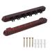 GSE Games & Sports Expert 6/8/12 Wall Mounted Billiard Cue Rack. Pool Cue Stick Rack with Screw Fitting for Game Room Home Bar - Mahogany