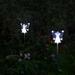 Solar Garden Stake Lights Outdoor Angel Crackle Glass Globe Stake Metal Lights Waterproof LED for Garden Lawn Patio or Courtyard