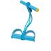 Mioliknya Home Fitness Equipment 4 Tube Elastic Pull Rope with Foot Pedal Sit Up Yoga Leg Exerciser