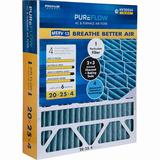 PureFlow Home Furnace Air Filter 20x25x4 with 4 Layers of Advanced Filtration Technology MERV-13 Pack-of-2