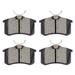 AUTOMUTO Ceramic Brake Pads Kits Rear Brakes Pads Set fit for Audi for Volkswagen Fits select: 2012-2015 VOLKSWAGEN JETTA SE 2016-2018 VOLKSWAGEN JETTA S