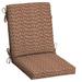 Arden Selections Outdoor Dining Chair Cushion 20 x 20 Rust Red Brushed Texture