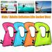 Swimming Vest for Kids Inflatable Buoyancy Vests-Portable Snorkel Vest for Diving Surfing Swimming Outdoor Water Sports Orange