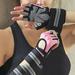 Happy Date Workout Gloves for Men and Women Fingerless Weight Lifting Gloves for Exercise Lightweight Breathable Gym Gloves for Weightlifting Fitness Training Climbing