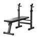 Jaxpety Foldable Bench Press Bench Workout Bench for Home Gym Adjustable Weight Bench 22.8 Width